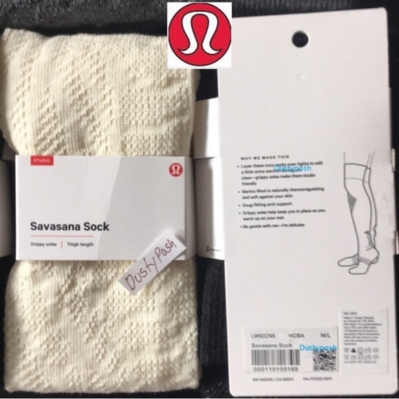 Lululemon Long Thigh High Socks Over The Knee Yoga Wool Dance Ski Cosplay Warm - Picture 6 of 6